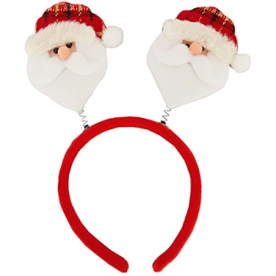 Image of Pohotobooth Props Ltd Santa With Tartan Hat Christmas Bopper Headband