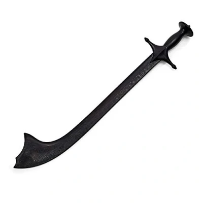 Image of Martial Arts Theatrical Stage Cosplay props Movies Films Stunt Equipment Black Polypropylene Nepalese Kora Sword