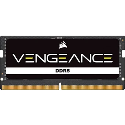 Image of CORSAIR VENGEANCE SODIMM DDR5 RAM 32GB (1x32GB) 4800MHz CL40 Intel XMP iCUE Compatible Computer Memory Black (CMSX32GX5M1A4800C40)