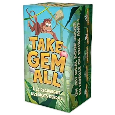 Image of SAVANA Take Gem All Crazy and Crazy, Quick, Creativity Ambiance Family Board Game From 2 Players Designed in France,Green, Blue, Yellow, Brown