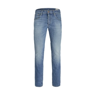 Image of Jack &amp; Jones Jjitim Jjdavis JJ NOOS Slim fit jeans, Men&#039;s, Size: 30x32, Blue denim