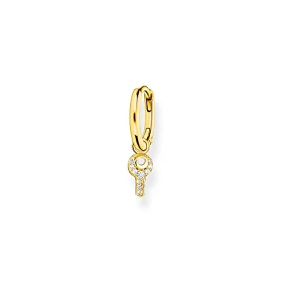 Image of Thomas Sabo Women Single Hoop Earring with Key Pendant 925 Sterling Silver