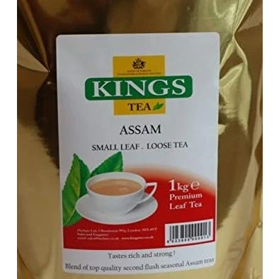 Image of KINGS TEA, ASSAM LOOSE SMALL LEAVES, 1 KG (Pack of 4)