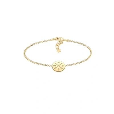 Image of Elli Women&#039;s Gold Charm Bracelet 0204912418_16 16cm length
