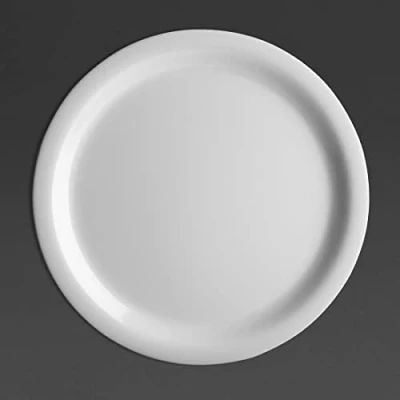 Image of Olympia Kristallon Melamine Narrow Rimmed Plate 226mm 9&quot; (Box 12)