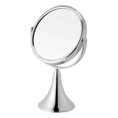Image of Showerdrape Panos Chrome Freestanding Reversible Vanity Mirror 3x Magnification