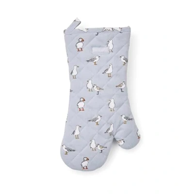 Image of Cooksmart British Designed Oven Gloves Modern Design Gauntlet Heat Resistant Mitt or Baking Perfect For Kitchens Coastal Birds