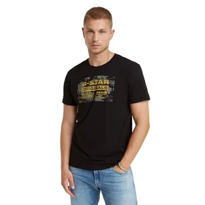 Image of G Star Men&#039;s Framed Palm Originals T Shirt, black (dk D24682 C506 6484), XS