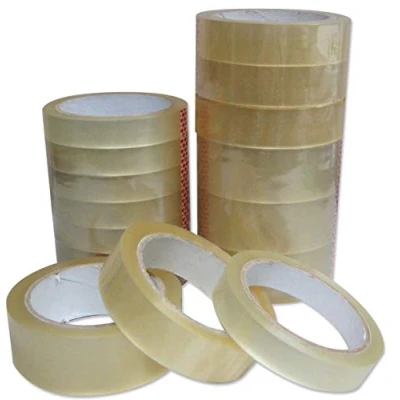Image of Clear Packaging Tape 24mm x 66m Packing Box Strong Heavy Duty (PACK OF 36 ROLLS)