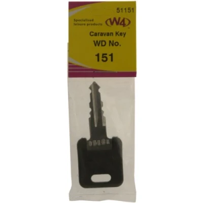 Image of W4 WD Replacement Caravan Key No151 Black