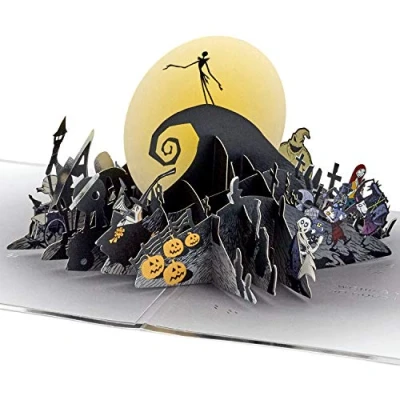 Image of Hallmark Signature Paper Wonder Nightmare Before Christmas Pop Up Birthday Card, Card (Happy Nightmares)