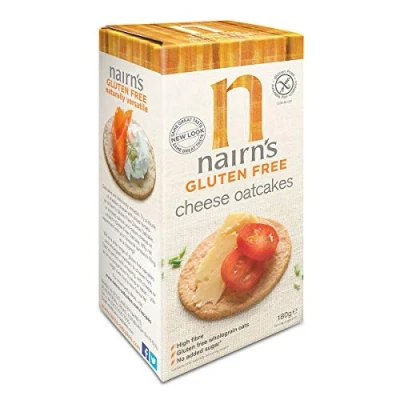 Image of Nairn&#039;s Gluten Free Cheese Oatcakes 180g