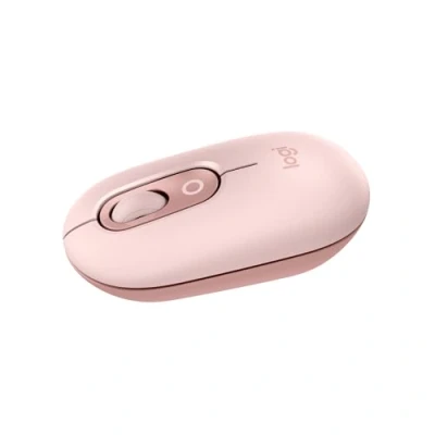 Image of Logitech POP Mouse, Compact and Portable Wireless Bluetooth Mouse With Programmable Buttons Quiet Clicks, Easy Switch Between up to 3 Devices, Laptop, Tablet, PC Rose