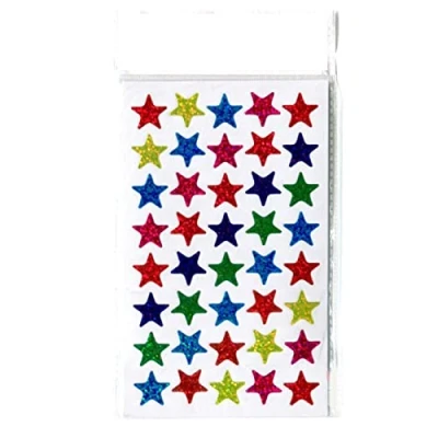Image of TTTLLNN 10sheets Star Shape Gilded Stickers Labels for School Teacher Reward Kid Children Sticker