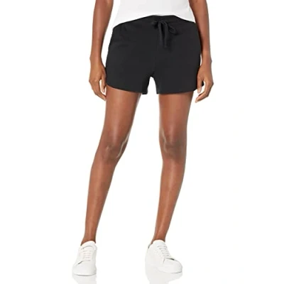 Image of Amazon Essentials Women&#039;s Fleece Shorts with Pockets, Black, S