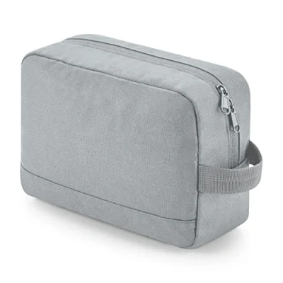 Image of BagBase BG277 Recycled Essentials Wash Bag Pure Grey
