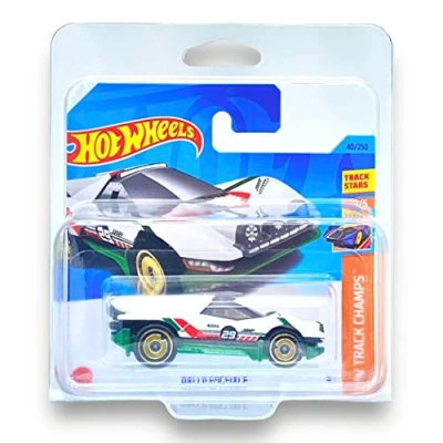 Image of Hot Wheels Rally Speciale (White, Green &amp; Red (Castrol)) 1/5 HW Track Champs 2023 40/250 (Short Card) COMES IN A KLAS CAR KEEPER PROTECTIVE COLLECTORS CASE HKK37