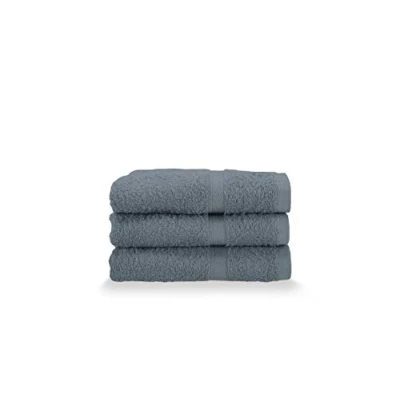 Image of Gabel Guest Towels, Pure Cotton Hydrophilic Sponge, 40 x 60 cm, Metal, Set of 3