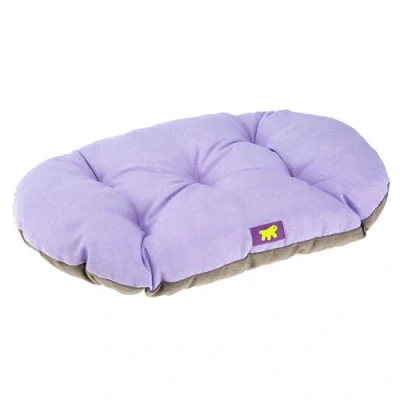 Image of Ferplast Dog Cushion Relax, for medium sized dogs, Cat Cushion, Mat kennels and cars Washable in Cotton with Soft Padding, 65 x 42 cm. Lilac