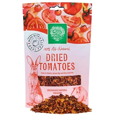Image of Small Pet Select Dried Tomato, a Natural Treat for Rabbits, Guinea Pigs, Gerbils, Hamsters, Mice, and Rats, 80g