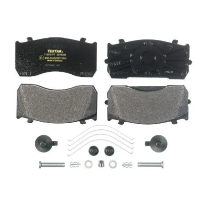 Image of 0004211010, 0004211210, 0014210510, 0014210610, 0014212510 Brake pad set TEXTAR 2918302 not prepared for wear indicator with accessories