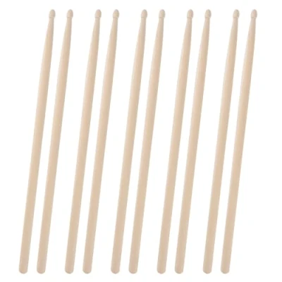 Image of Drum Sticks,5 Pairs 5A Drumsticks Classic Maple Wood Accessories, Musical Instrument Percussion Accessorie for Adults Kids Beginners