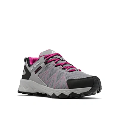 Image of Columbia Women&#039;s Peakfreak 2 Outdry waterproof low rise hiking shoes, Grey (Monument x Wild Fuchsia), 3 UK