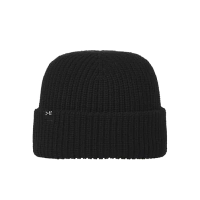 Image of JACK &amp; JONES Men&#039;s Jactech Short Beanie Noos Knitted hat, Black, One Size