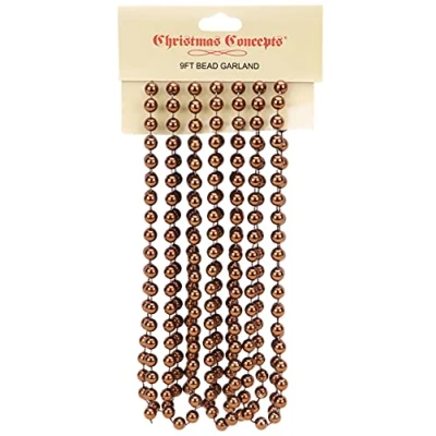 Image of Christmas Concepts® 9ft Bead Chain Garlands Decorations (Chocolate)