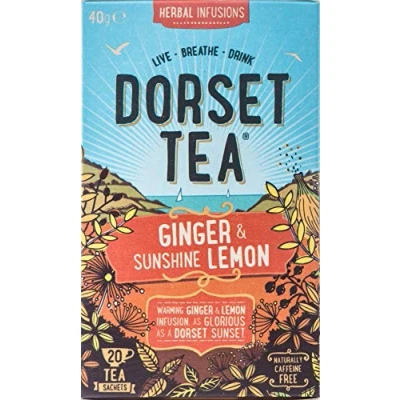 Image of Dorset Tea Ginger &amp; Sunshine Lemon 20 Bags