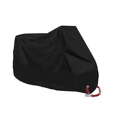 Image of Namvo Waterproof Motorcycle Motorbike Cover 96.5x50x41 inch, 210D Thickned Oxford Cloth Anti Dust Rain UV with Lock holes and a Storage Bag for Outdoor Protection