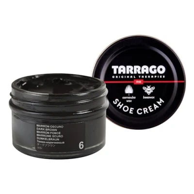 Image of Tarrago Shoe Cream Premium Polish for Ultimate Leather Nourishment, Shine and Protection Synthetic Shoes, Footwear, Bags Accesories 50 ml