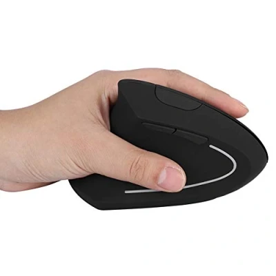 Image of Bewinner Wireless Vertical Optical Mouse, 800/1200/1600 dpi Adjustable 6 Programmable Buttons Left Hand Ergonomic Gaming Mice for PC Computer Laptop