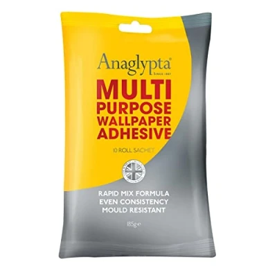 Image of Anaglypta Multi Purpose Flake Wallpaper Adhesive 10 Roll Paste Sachet