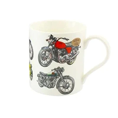 Image of MugBug Classic Motorbikes Mug Gift Boxed, White