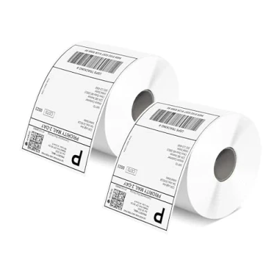 Image of MUNBYN 4x6 Inch Direct Thermal Labels, 1000 Labels/2 Rolls(500 Pcs per Roll), Shipping Label Paper for Printers, Permanent Adhesive Mailing Postage Labels Packages
