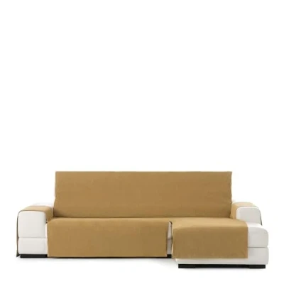 Image of Eysa Rabat practica chaise longue cover 240cm, color 05/mustard, right frontal view