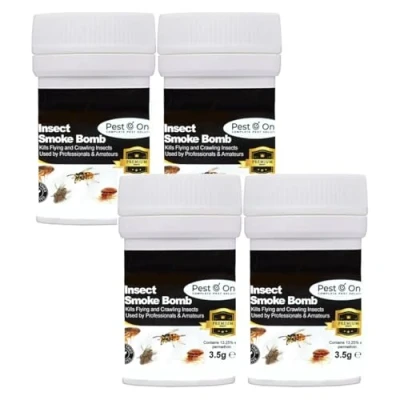 Image of Insecto Smoke Bombs Fumer Bomb Fogger Pest Repeller Flea Killer Moth Fumigator Insect for Flies Bedbugs Moths Insects 3.5g pack of 4