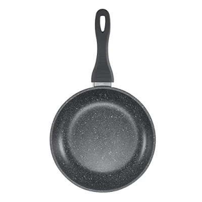 Image of Sovereign Stone Frying Pan with Aluminium High Tech Coating Pots &amp; Pans, Induction Pan, Stainless Steel Hob, Non Stick (24cm)