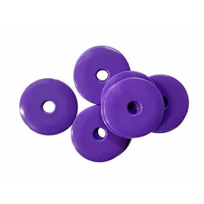 Image of Linic High Impact HDPE Plastic Discs/Survey/Road Markers/Washers, 40mm (S7839). Free UK Postage (Pack of 50, Purple)
