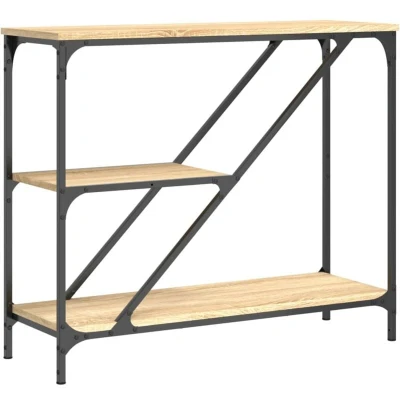Image of vidaXL Console Table Sonoma Oak 88.5x30x75 cm Engineered Wood