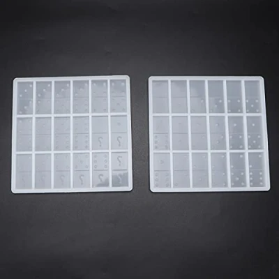 Image of Domino Resin Mould Silicone Games Mold Epoxy Casting Molds for DIY Craft Jewelry Making Handcraft Tools