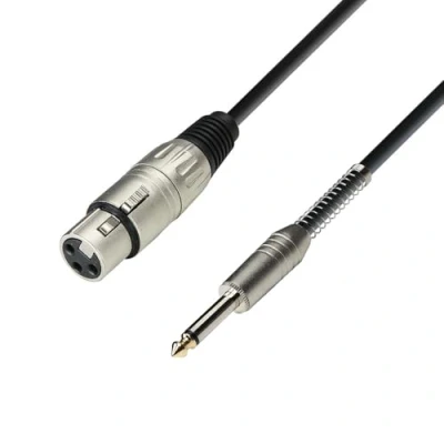 Image of Adam Hall 3 Star Series 6m XLR Female to 6.3mm Jack Mono Microphone Cable