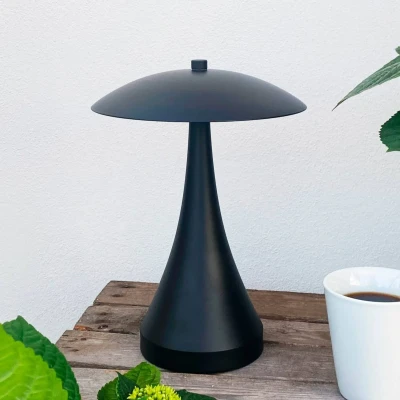 Image of Dyberg Larsen LED table lamp Vienna, black, 28 cm