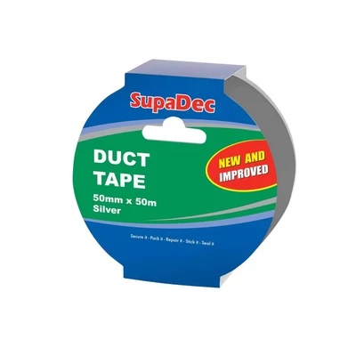 Image of SupaDec Silver Duct Tape 48mm x 50m
