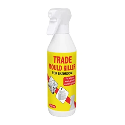 Image of Trade Mould Remover Spray Removes Mildew Algae From Bathroom Wall, Tile 500 ml Quick Action Black and Cleaner