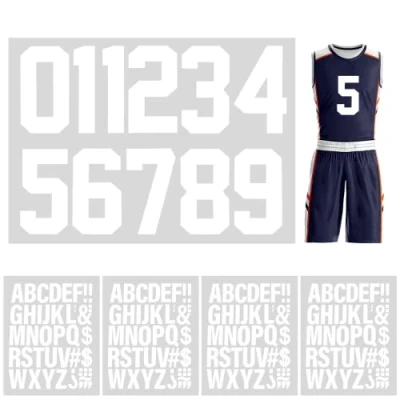 Image of 147 Pièces Heat Transfer Letters and Numbers Alphabet Applique Patches Iron on for Clothes, Dress, Hat, Socks, Jeans, DIY Accessories