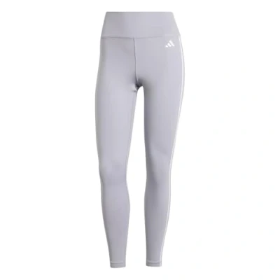 Image of adidas Women&#039;s Train Essentials 3 Stripes High Waisted 7/8 Leggings, Glory Grey F20, XXS