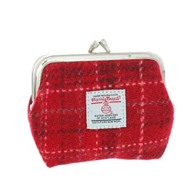 Image of Glen Appin Small Clasp Purse Eigg (Colour 102 Red Check)