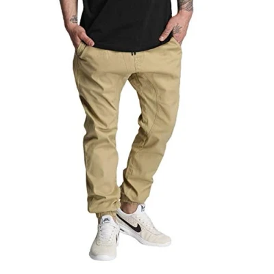 Image of Southpole Men&#039;s Basic Stretch Twill Jogger Pants Reg and Big &amp; Tall Sizes Brown Medium